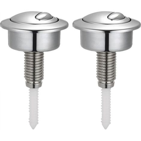 Set of 2 Siamp Dual Flush Push Buttons for Optima 49 Toilet Cisterns. Dual Flush Push Button for Twyford Vitra. (1/5)