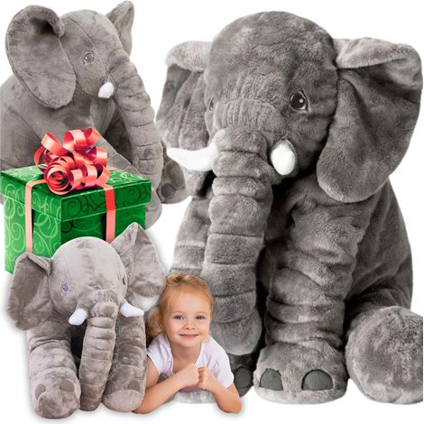 Großes Elefantenkissen, Maskottchen, Kuscheltier, Teddybär, Kindergeschenk, Jasiek (1/5)