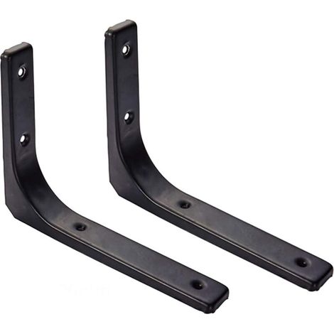 Wandregalhalterungen, 2 Stück Metallhalterungen 300 mm x 250 mm, robuste Halterungen, Wandregalträger für Küchenwanddekoration