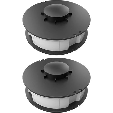 Lot de 2 bobines de fil de rechange GC-ET 4530 pour gazon électrique, 9,8 m x 1,4 mm, pour auto-coupe pour têtes à double ligne (1/5)