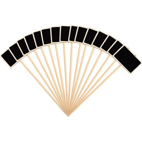 15 Pack Black Wood Plant Labels Home Decoration Bamboo Plant Labels Outdoor Garden Labels for Seeds Vegetable Garden Herbs Trees (1/5)