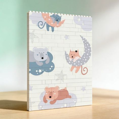 Cadre en blocs pour la Saint‑Valentin à faire soi‑même, idée de cadeau d’anniversaire (1/5)