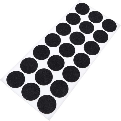 Adsamm® / 21 x feltrini autoadesivi ultrasottili/Nero/ø 30 mm/Rotondo/piedini per mobili in feltro extra fine da 1.5 mm di spessore/pad protettivi per arredi (1/4)