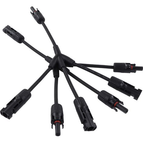 Connecteur solaire en Y 1000 V 50 A IP67 étanche, adaptateur parallèle, répartiteur pour extérieur (1/5)