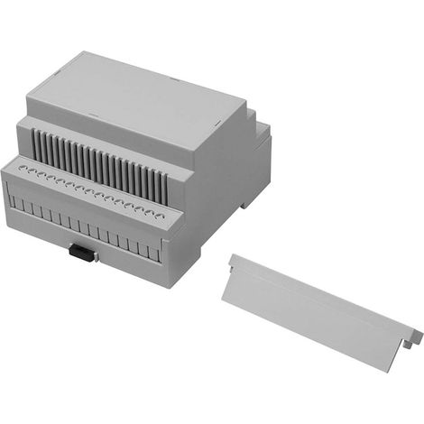Kit de boîtier rail DIN RS PRO Top ouvert, côtés à ventilation, Dimensions 88 x 90 x 58mm 2 pôles ( Prix pour 1 ) (1/2)