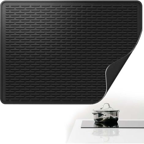Housse de cuisinière en silicone 71 x 50 cm - Plaque en verre, protection pour table de cuisson en céramique, imperméable pour induction, tapis de protection (1/5)