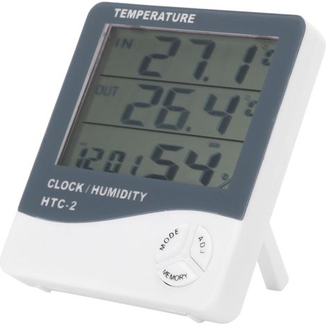 Präzises elektronisches Thermometer mit dualer Innen-/Außentemperaturanzeige und Temperatursensor --Crezuo