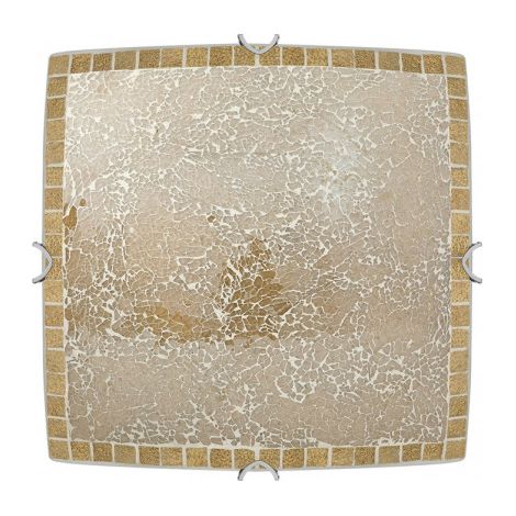 square tenor ceiling light 2xe27 ambar mosaic 9x30x30 cm
