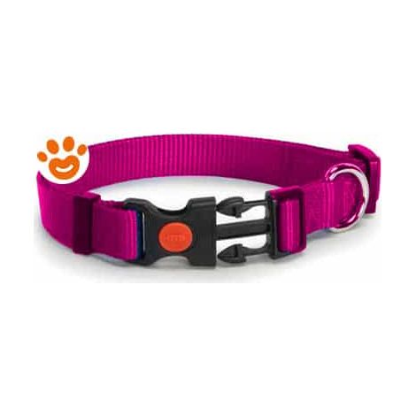 Camon Dog Collare a Sgancio Regolabile (25 mm) - Rosa - Accessori