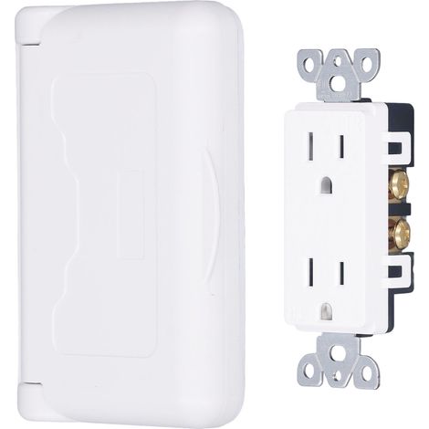 Prise étanche avec couvercle, norme américaine, prise électrique extérieure pour camping-car, 15 A, 125 V CA (1/5)