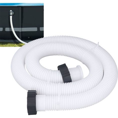 Tuyau de Remplacement de Pompe de Piscine - Hose de Pompe PE pour Piscines Hors-Sol 1.5in Diamètre Blanc (1/4)