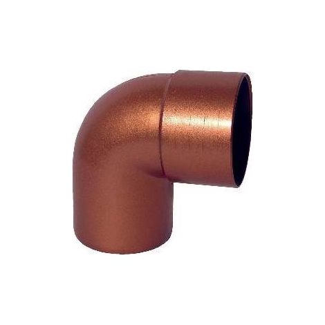 CURVA PLUVIALE     90° Misura: Diam.80 - Rame rosso