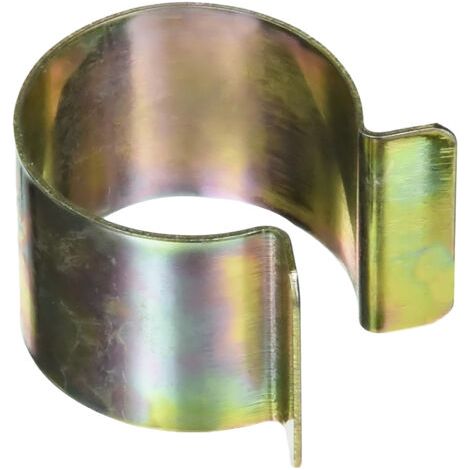 Tecplast – Lot de 20 clips métalliques pour bâche serre 30mm – Résistants et inoxydables – Revêtement zinc pour armature ronde 30mm