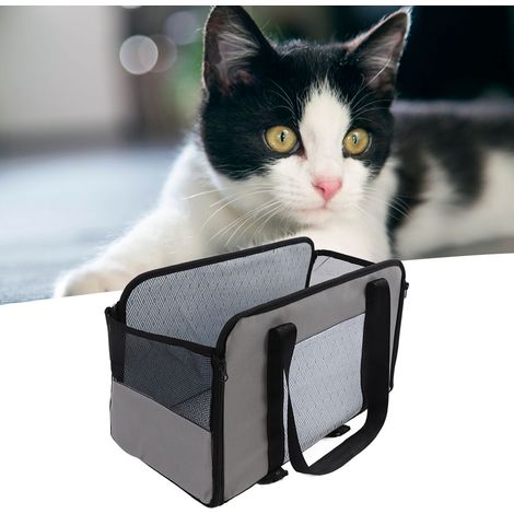 Panier Voyage pour Animal de Compagnie en Polyester 600DPU Fort - Lite et Portable pour Chiens/Chats dans Voiture/Train/Avion - Dimensions: 45x21.5x24x21cm avec Planche (1/5)