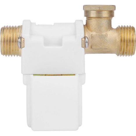 Électrovanne 24V DC G1/2" normalement fermée, à énergie solaire pour eau, raccord fileté, commande électrique fiable. (1/5)