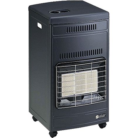 Sicar euro 90 stufa a gas infrarossi 3 regolazioni termiche 4200W in lamiera grigia con ruote (1/4)