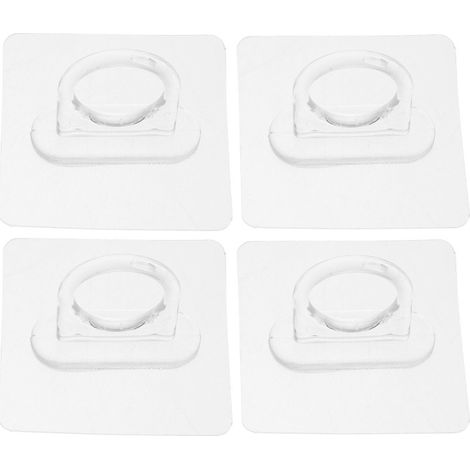 Ganci da bagno multifunzionali in acrilico, non è necessaria la foratura.