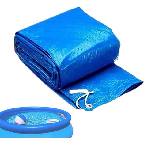 Bâche Piscine Ronde,Couvercle Protecteur pour Spa À Cordon Serrage - Housse Anti-Poussière pour Spa - pour Protection Saisonnière Anti-Débris Rétention De Chaleur Maison Cour Arrière-Cour Jardin (1/5)