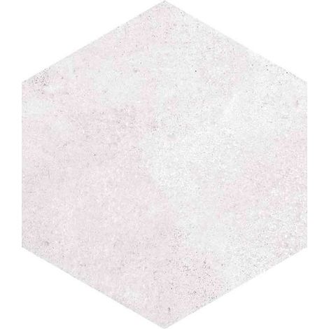 Carrelage sol / mur effet béton blanc RIFT HEXAGONO BLANCO (vendu par boite de 0,50m2) (1/3)