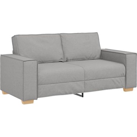 Canapé 2 places,Sofa pour Salon,Banquette Gris nuage 140 cm Tissu CFW981399 (1/5)