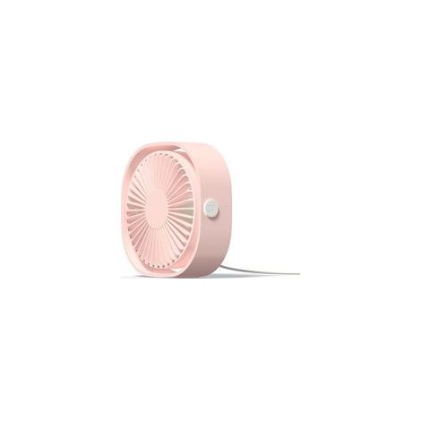 Würfelförmiger USB-Tischventilator, 3 Geschwindigkeitsstufen, tragbar, leise, für Zuhause oder Büro (1/5)