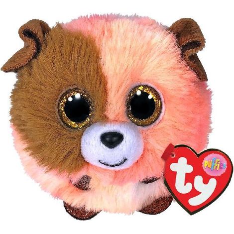 TY Puffies Knuffelbal Hond Mandarin 10 cm