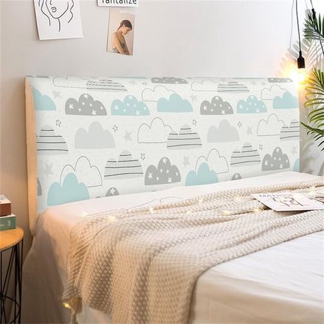 1 pezzo copritestiera da 120 cm, copertura protettiva per testiera, copertura rimovibile, antipolvere su tutti i lati, protettiva per letto matrimoniale, letto singolo, letto, testiera (1/5)