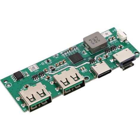 2 modules de charge rapide QC4.0/QC3.0 avec double LED et port USB, module d'alimentation mobile 6V-32V (1/5)