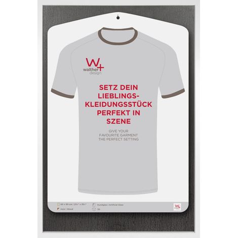 Cadre en Bois pour Maillot de Sport, avec Verre Synthétique, 60 x 90 cm, Blanc (1/5)