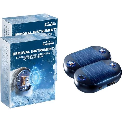 Dégivreur électromagnétique portable pour voiture – Protection contre le gel – Retrait rapide de neige et glace – Sûr pour la peinture (1/5)