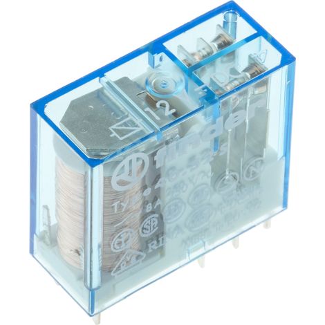Finder 40 Series Relais de puissance 2 RT, bobine 12V c.c. Montage sur CI 500mW ( Prix pour 1 )