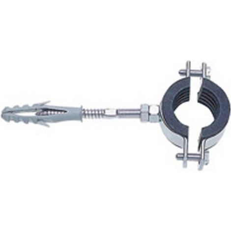 COLLARE PESANTE ZINCATO CON GUARNIZIONE ISOFONICA Diam. 3/4 (mm 25-30)