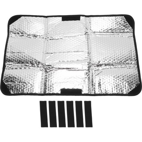 Rosvola Faltbarer Sonnenschutz für Wohnmobiltüren und -fenster, Verdunkelungsabdeckung, Sichtschutz, Klettverschluss, wasserdicht, 64 x 41 cm (1/5)
