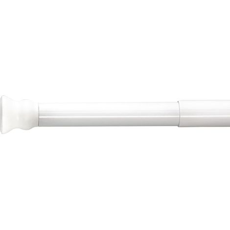 Ridder Barre de rideau de douche réglable blanche 110-245 cm (1/2)