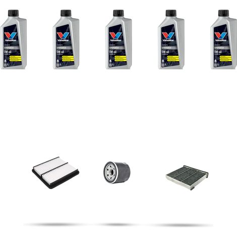 Kit tagliando 3 FILTRI e 5L OLIO compatibile con Mitsubishi Outlander I (CUW) 2.0 16V 100kw dal 2003 (1/5)