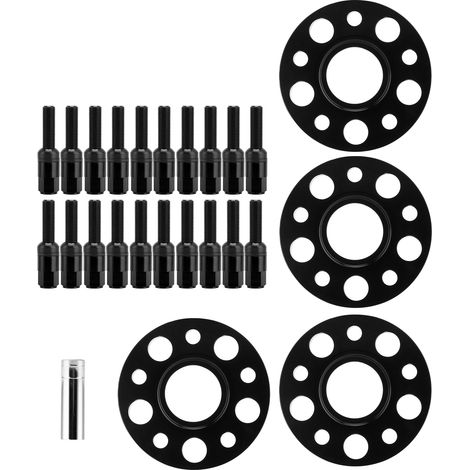 Kit d'entretoises de roues centrées 15mm 20mm pour remplacement W203 Classe C C230 C240 C320 C32 2002-2007 (Noir) (1/5)