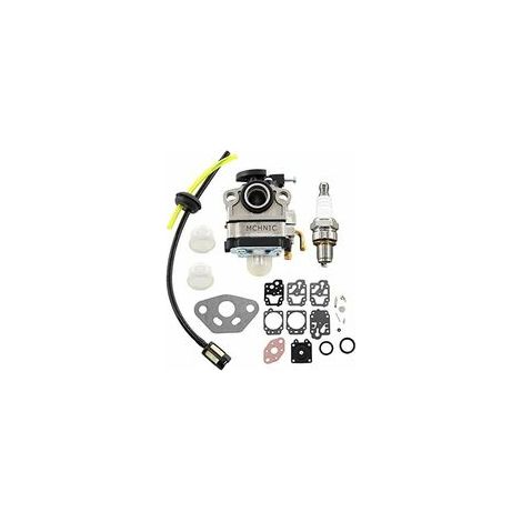 Carburateur Bougie dallumage avec kit de Conduite de Carburant pour Moteur à 4 Cycles GX31 GX22 FG100 GCA91 Walbro WYL-19 HHE31C HHT31S UMK431 Remplace 16100-ZM5-803 16100-ZM5-809 (1/4)