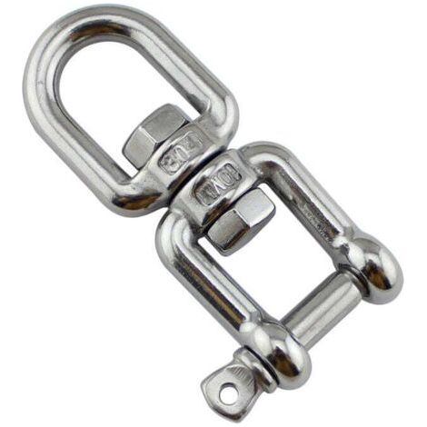 Gancho de techo resistente para columpio, de acero inoxidable, capacidad de 350 kg, rotación de 360°, giratorio con rodamiento de bolas para silla colgante, columpio, yoga, saco de boxeo, hamaca, 8 mm