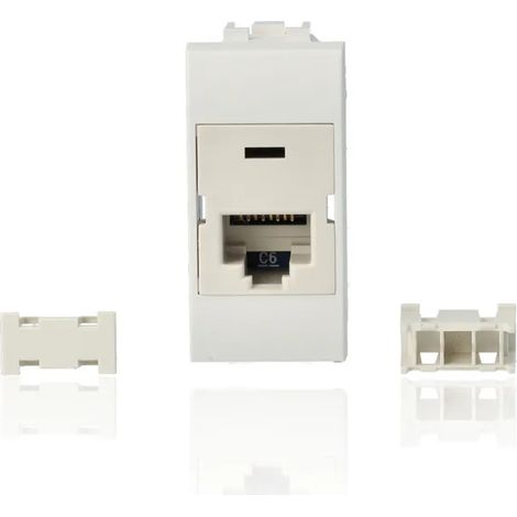 BTICINO N4262C6 - Connettore Rj45 Categoria 6 Utp - Bianco - LivingLight