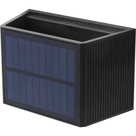 Applique murale solaire d'extérieur - Éclairage extérieur - Lampe d'escalier LED avec détecteur de mouvement - Applique murale d'extérieur - Éclairage solaire de jardin - Lampe - Lampes d'extérieur - (1/5)