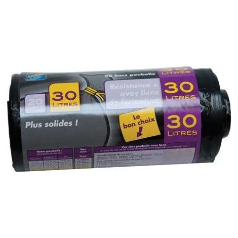 SPHERE - Sac poubelle renforcé 30L x20