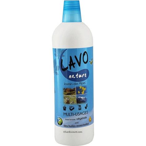 Produit nettoyant - Multi surfaces - Parfum jasmin des Alpes - Lavo Fruit - Bidon 1L
