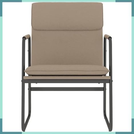 351365 Chaise longue Cappuccino 55x64x80 cm Similicuir (1/5)