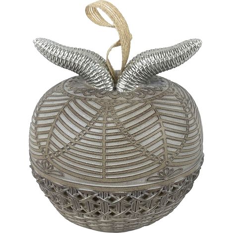 Signes Grimalt Figura De Manzana Figuras Figura Manzana Varios Plateado 13x13x14cm 31451