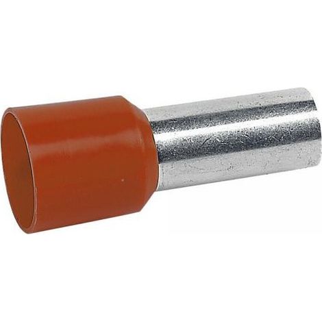 Legrand 037669 Starfix wiring ferrule (x100) - for conductors section 10 mm≤ - brown