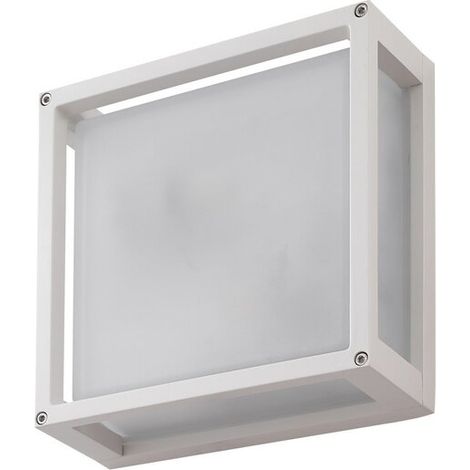 [GEBRAUCHT] B-Ware Lucande Außenwandlampe Lampe Sensor Weiß Bewegungsmelder 25x25cm Außenleuchte225 (1/2)