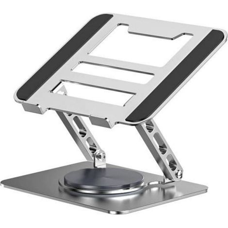 Support Pour Ordinateur Portable - Réglable En Hauteur 4 5 À 31 Cm - Rotation 360° - Pliable - Ventilé - Compatible 10 À 17,3 Pouces (1/5)