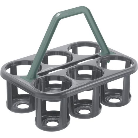 Rotho Flaschenträger Basic für 6 Flaschen 35 x 26 x 27 cm (L x B x H) Flaschenträger