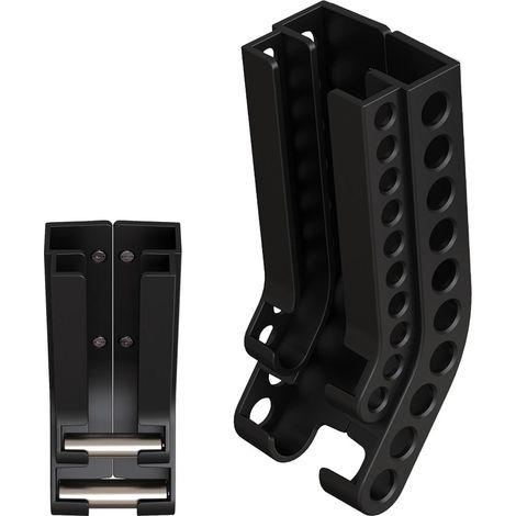 Distributeur de batterie, support mural de stockage de batterie, Support de stockage pour organisateur de , Combo goulotte à piles AAA pour placard de cuisine, garage, stocke 10 piles AA et 10 (1/5)