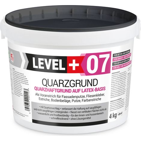 LEVEL+ Quarzgrund Grundierung Putzhaftgrund Holz OSB L+07 - 4KG